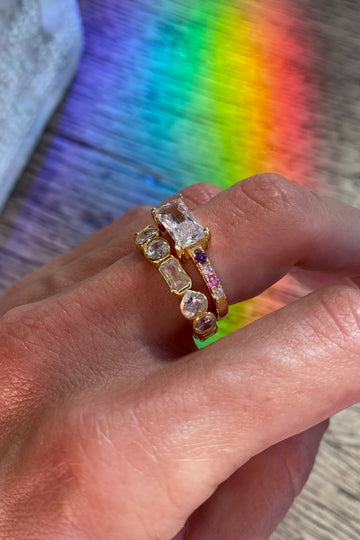 EAST WEST RING- RAINBOW